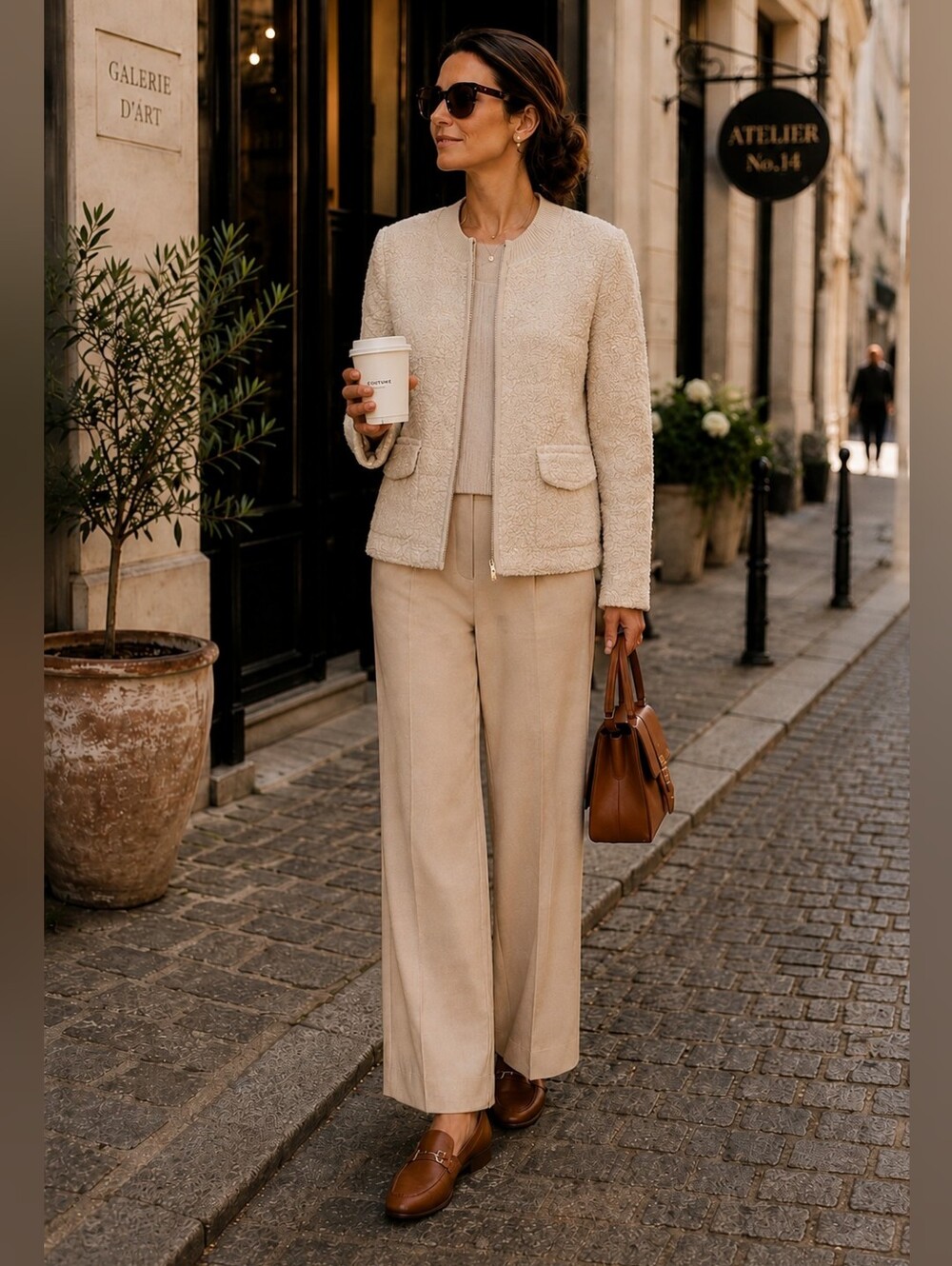 NIC + ZOE Sherpa Jacket Zip Up Cardigan